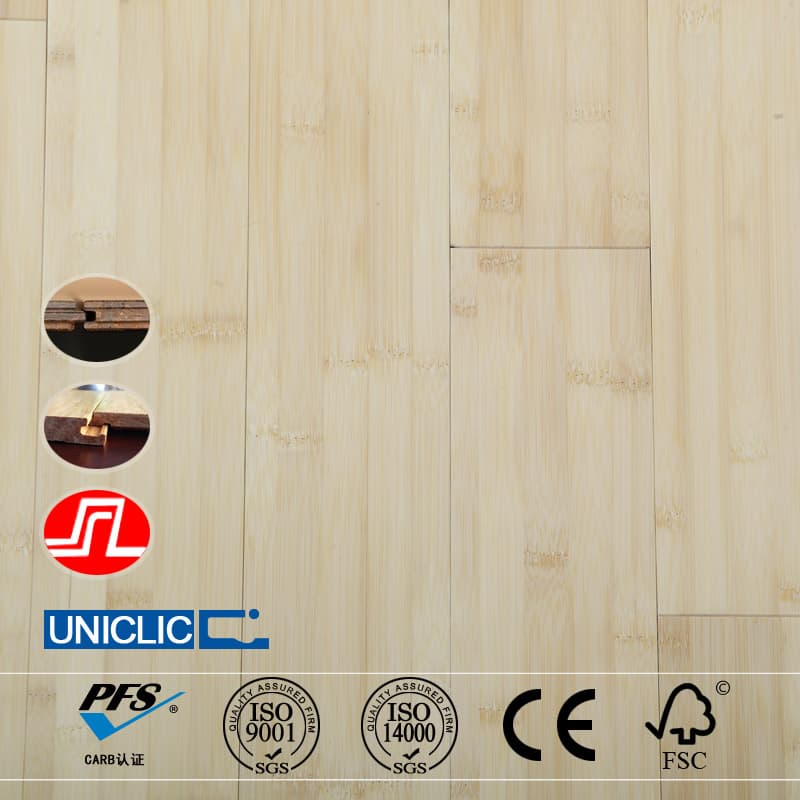 high gloss T_G system carbonized horizontal solid bamboo flooring